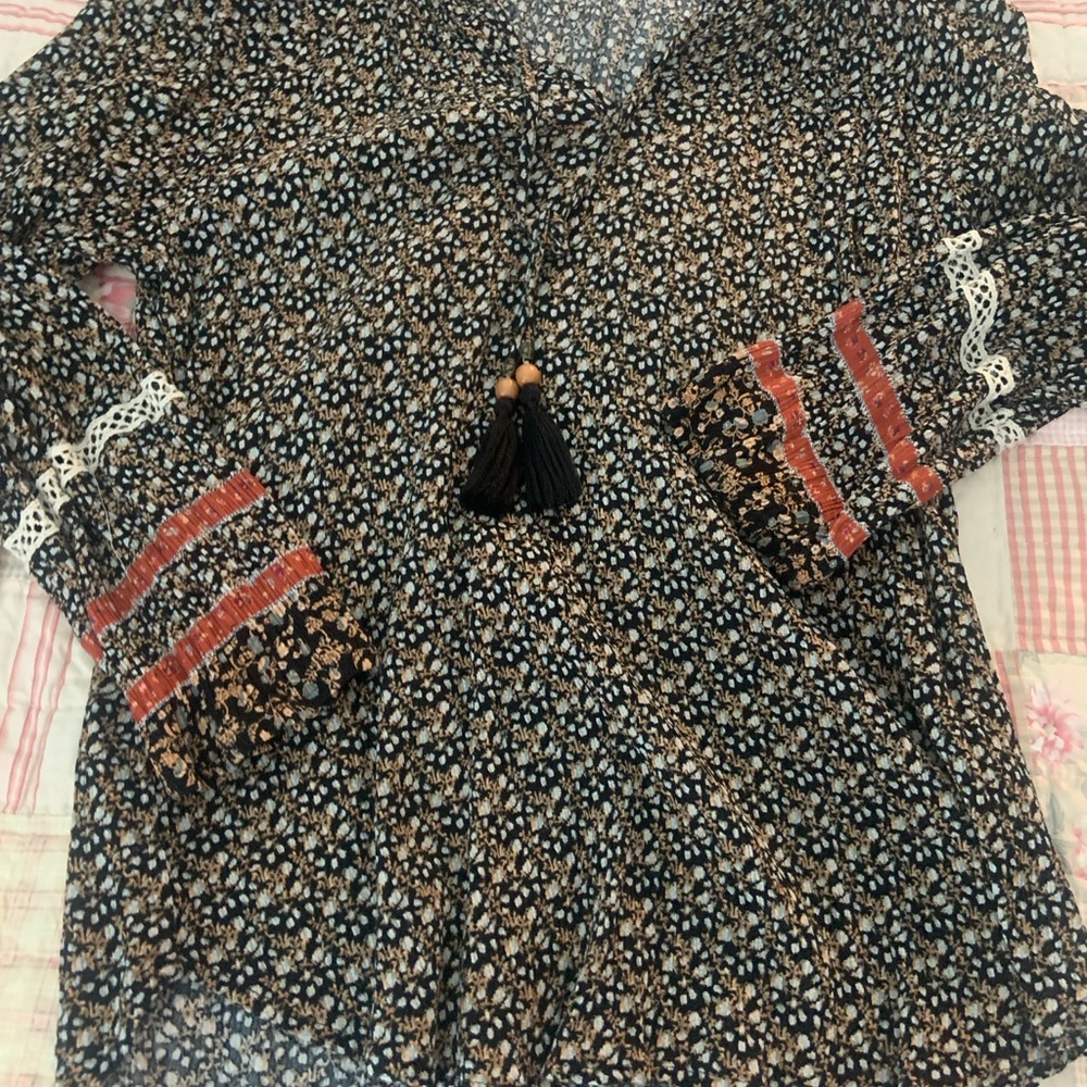Boho style floral top